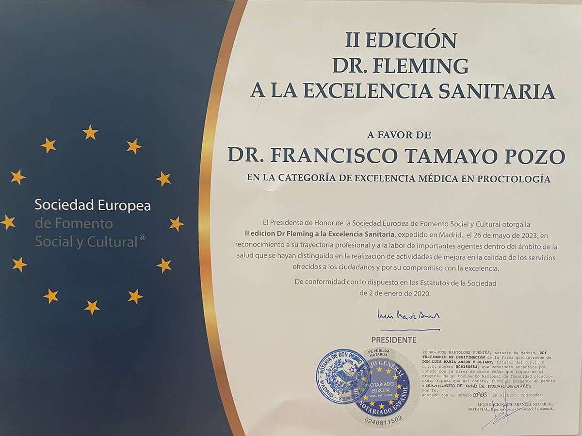 PREMIO DOCTOR FLEMING A LA EXCELENCIA SANITARIA